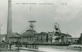 La fosse Thiers ouverte en 1856 est l’un des sièges les plus anciens de la concession. Elle prend d’abord le nom d’avaleresse de Saint-Saulve parce que située sur la rive droite du Vieil Escaut.