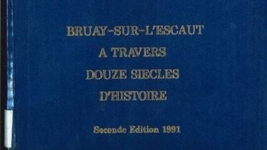 Couverture livre Bruay-sur-l'Escaut à travers douze siècles d'histoire.
Seconde édition 1991