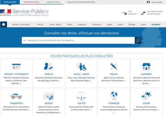 Photo du site web servicespublics.fr