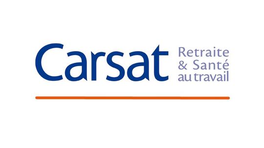 Logo Carsat avec le slogan Retraite et santé au travail